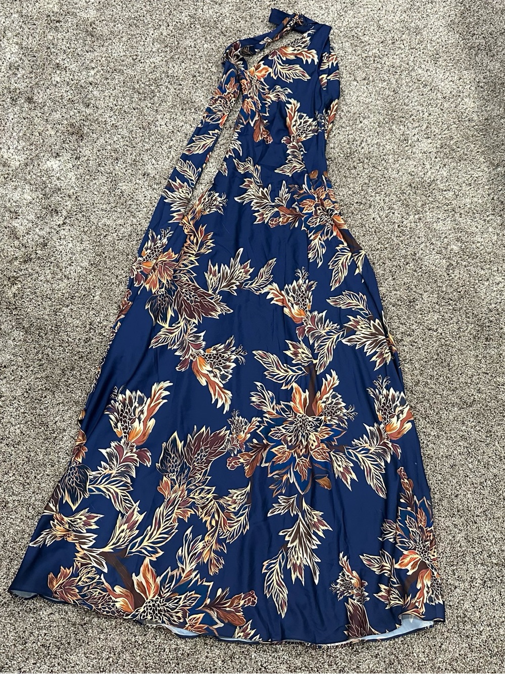 Hemant Nandita Leela Bias Bias Maxi Dress With Sash Small S - Picture 8 of 15